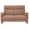2,5-SITZER in Flachgewebe Aprikose  - Aprikose/Schwarz, Konventionell, Textil/Metall (178/107/97cm) - Pure Home Comfort