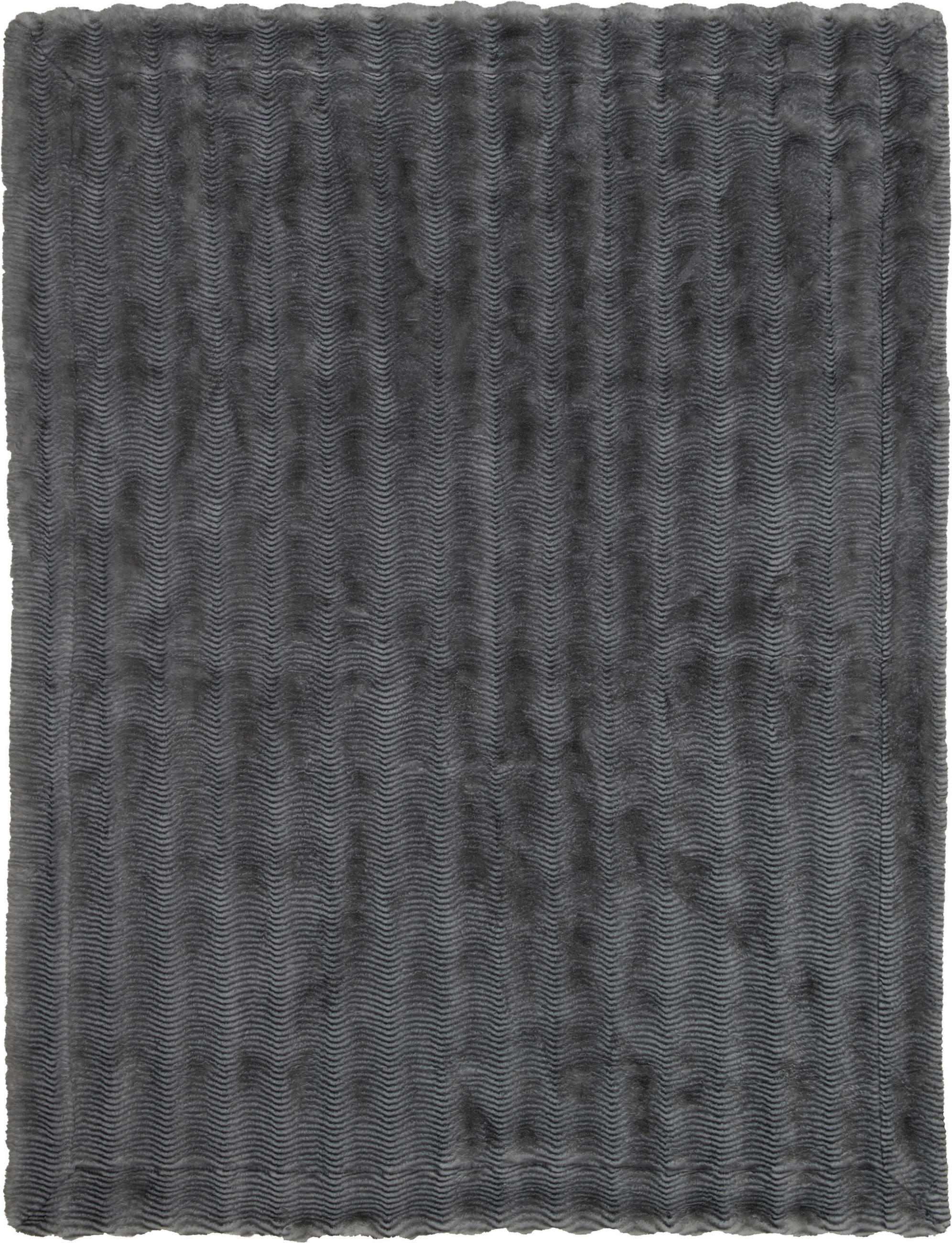 FELLDECKE 150/200 cm  - Schwarz/Weiß, Basics, Textil (150/200cm) - Dieter Knoll