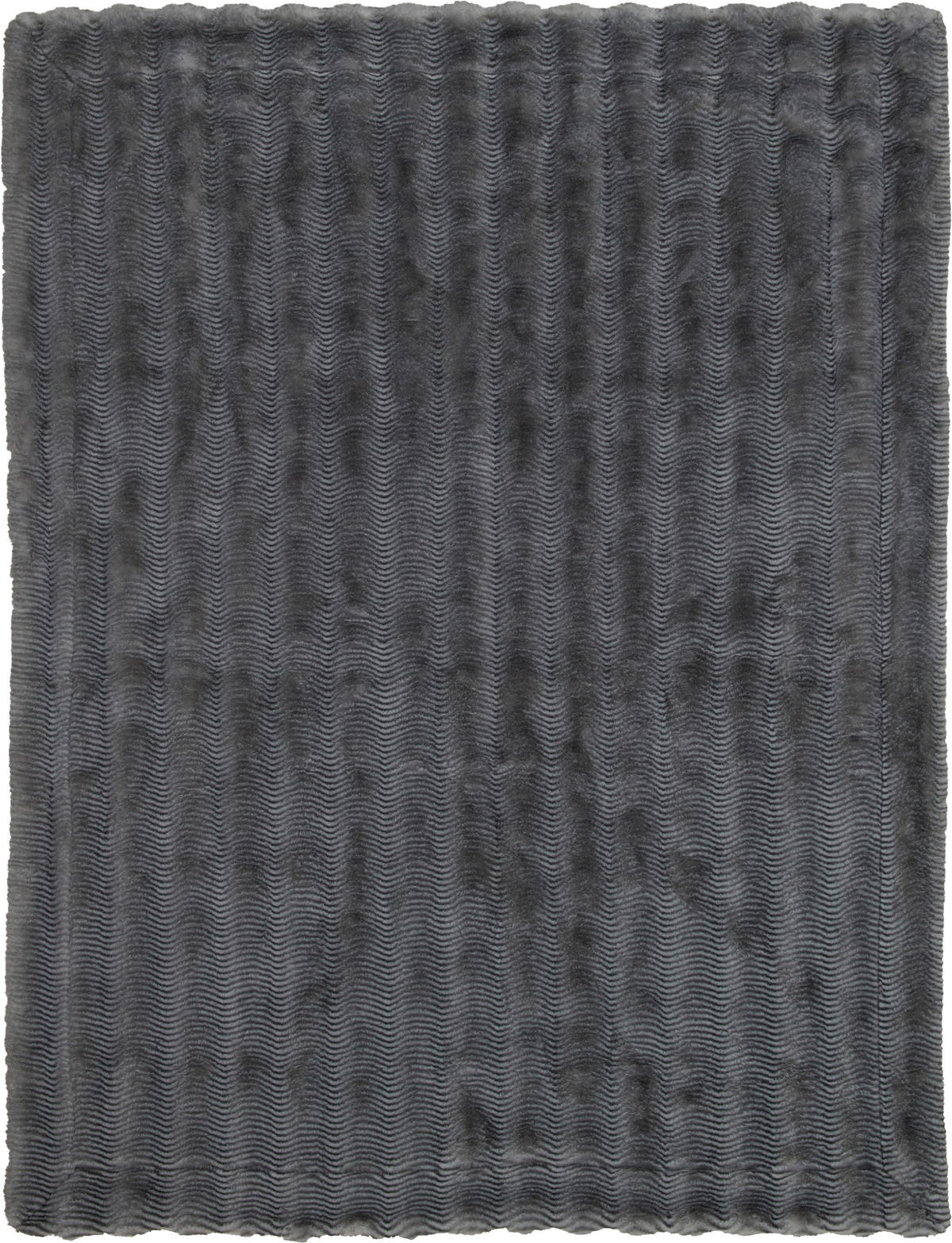 FELLDECKE 150/200 cm  - Schwarz/Weiß, Basics, Textil (150/200cm) - Dieter Knoll