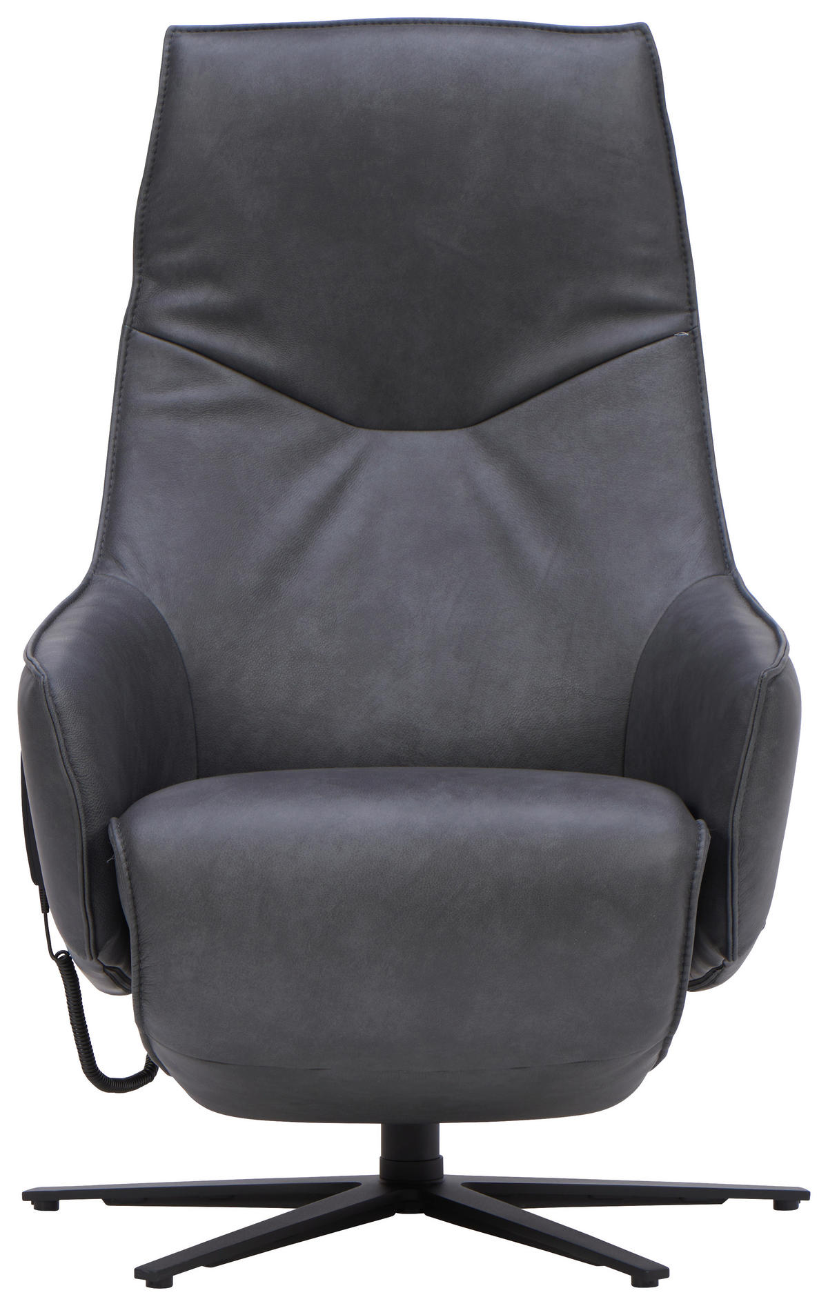 RELAXSESSEL in Leder Anthrazit  - Anthrazit, Design, Leder/Metall (70/112/85cm) - Himolla Komfortklass