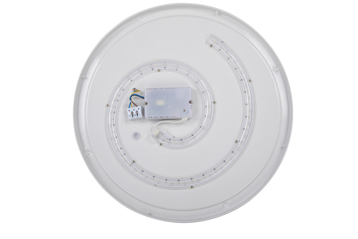 PLAFONIERĂ CU LED - alb/negru, Trend, plastic/metal (48/8,5cm) - Novel