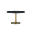 SOFFBORD i metall, sten 106/48 cm  - mässingsfärgad/grå, Modern, metall/sten (106/48cm) - Novel