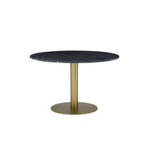 SOFFBORD i metall, sten 106/48 cm  - mässingsfärgad/grå, Modern, metall/sten (106/48cm) - Novel