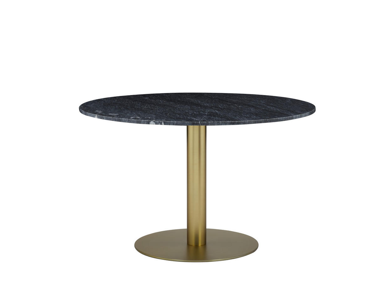 SOFFBORD i metall, sten 106/48 cm  - mässingsfärgad/grå, Modern, metall/sten (106/48cm) - Novel