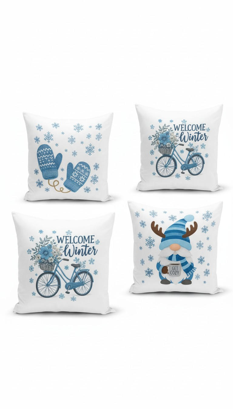 KISSENBEZUG-SET 43/43 cm  - Multicolor, Basics, Textil (43/43cm) - X-Mas