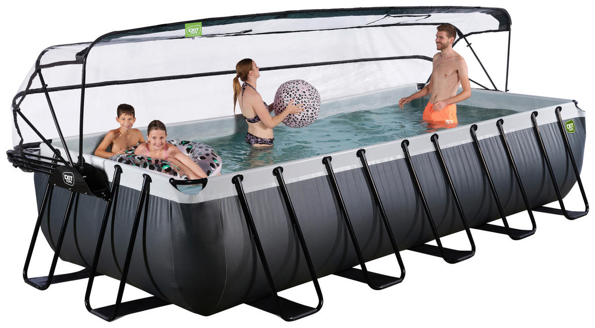 POOL 540/250/220 cm  - Anthrazit, Konventionell, Kunststoff/Metall (540/250/220cm) - EXIT Toys
