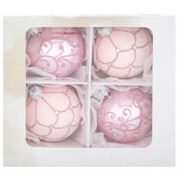 CHRISTBAUMKUGEL-SET 6 cm  - Pink, LIFESTYLE, Glas/Metall (6cm) - X-Mas