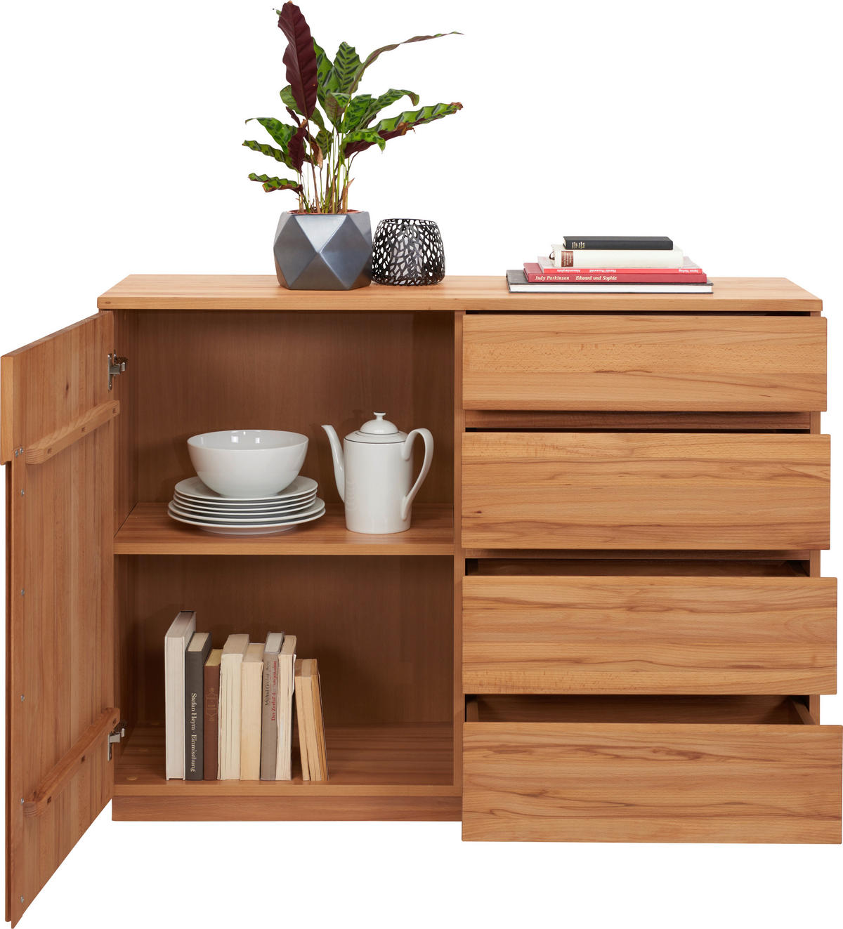 KOMMODE  in 120/89,2/41 cm  - Buchefarben, KONVENTIONELL, Holz/Holzwerkstoff (120/89,2/41cm) - Linea Natura