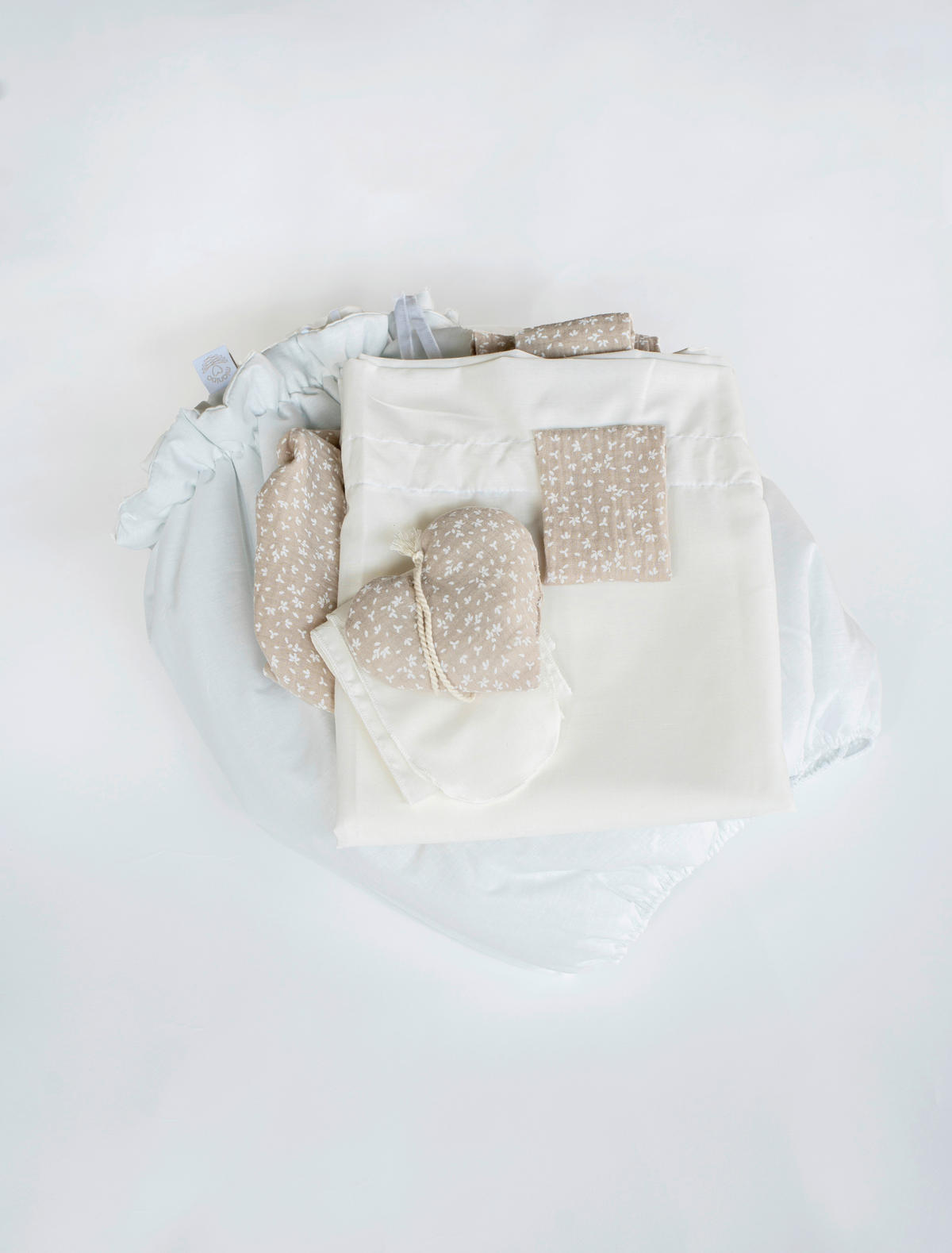 STUBENWAGEN-KOMPLETTSET Nature's Harmony Buche  Creme, Weiß, Buchefarben  - Buchefarben/Creme, Basics, Holz/Textil (60/167/100cm) - Mionido