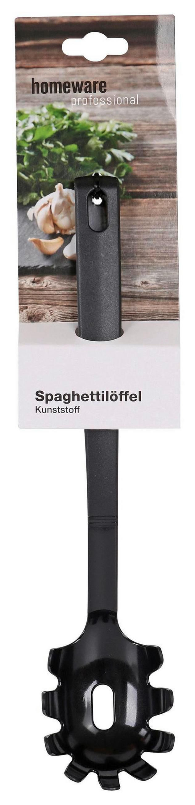 SPAGHETTILÖFFEL - Schwarz, Basics, Kunststoff (30cm) - Homeware Profession.
