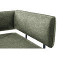 ECKBANK 205/165 cm  in Grün, Schwarz  - Schwarz/Grün, MODERN, Textil/Metall (205/165cm) - Cantus