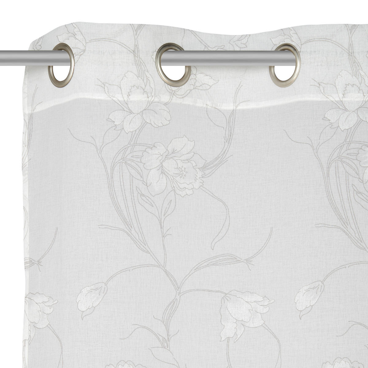RINGLIS FÜGGÖNY részben áttetsző  - fehér/szürke, Design, textil (135/245cm) - Esposa