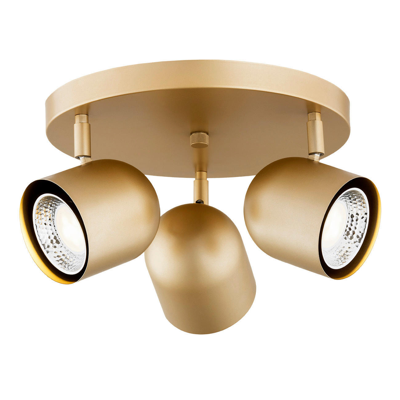 DECKENLEUCHTE Argon Isola 20/34/34 cm   - Goldfarben, Design, Metall (20/34/34cm)