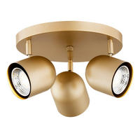 DECKENLEUCHTE Argon Isola 20/34/34 cm   - Goldfarben, Design, Metall (20/34/34cm)