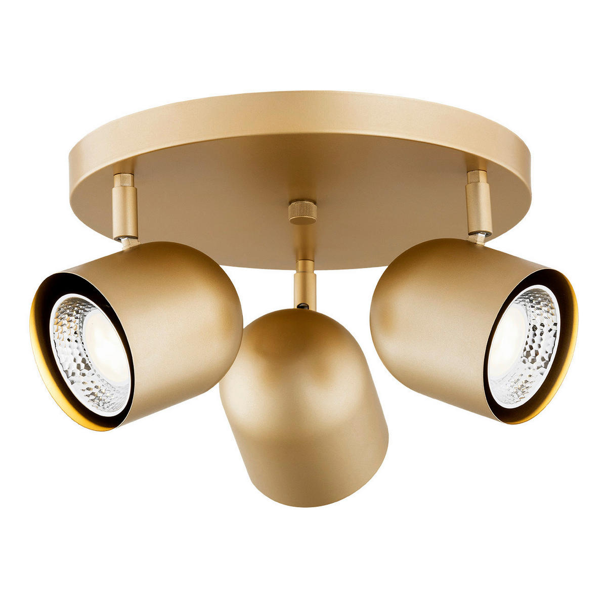 DECKENLEUCHTE Argon Isola 20/34/34 cm   - Goldfarben, Design, Metall (20/34/34cm)