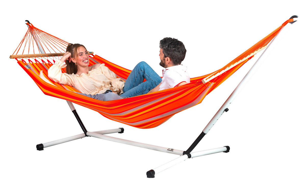 STOJAN NA HOJDACIU SIEŤ  - Konventionell, kov (320-365/115/110-130cm) - La Siesta