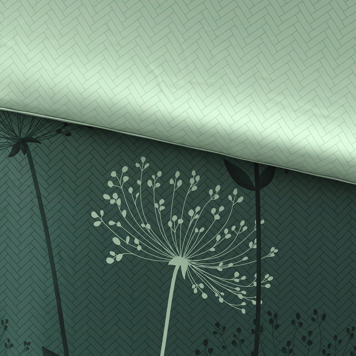 POSTELJINA Mavie 140/200 cm saten zelena  - zelena, Konvencionalno, tekstil (140/200cm) - Esposa