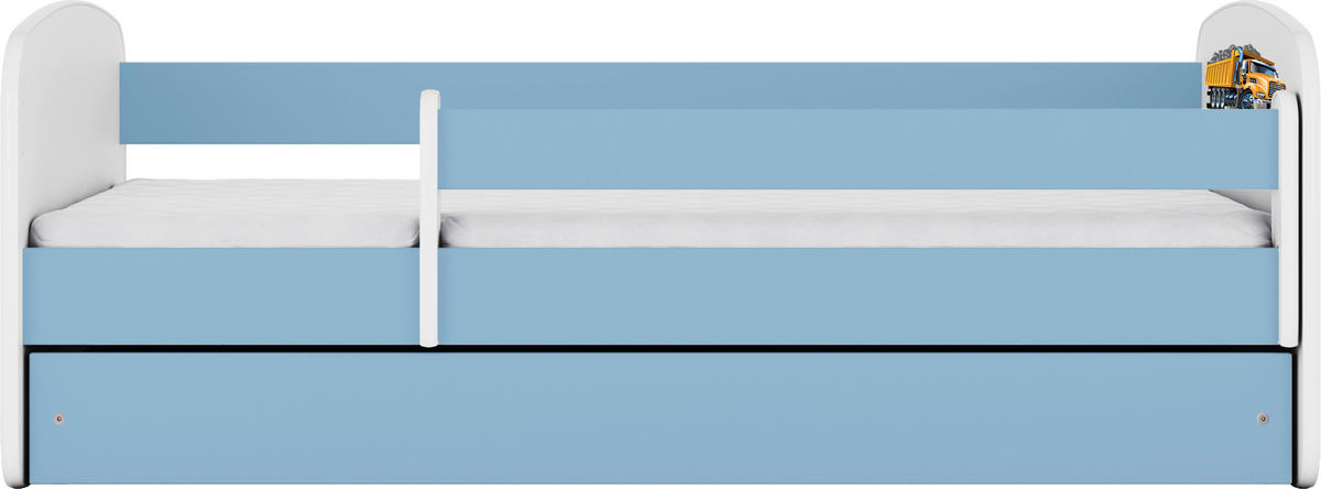 KINDER-/JUNIORBETT - Blau/Birkefarben, MODERN, Holz/Holzwerkstoff (80/160cm) - MID.YOU