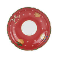 UNTERTASSE 15 cm  - Rot/Weiß, KONVENTIONELL, Keramik (15cm) - X-Mas