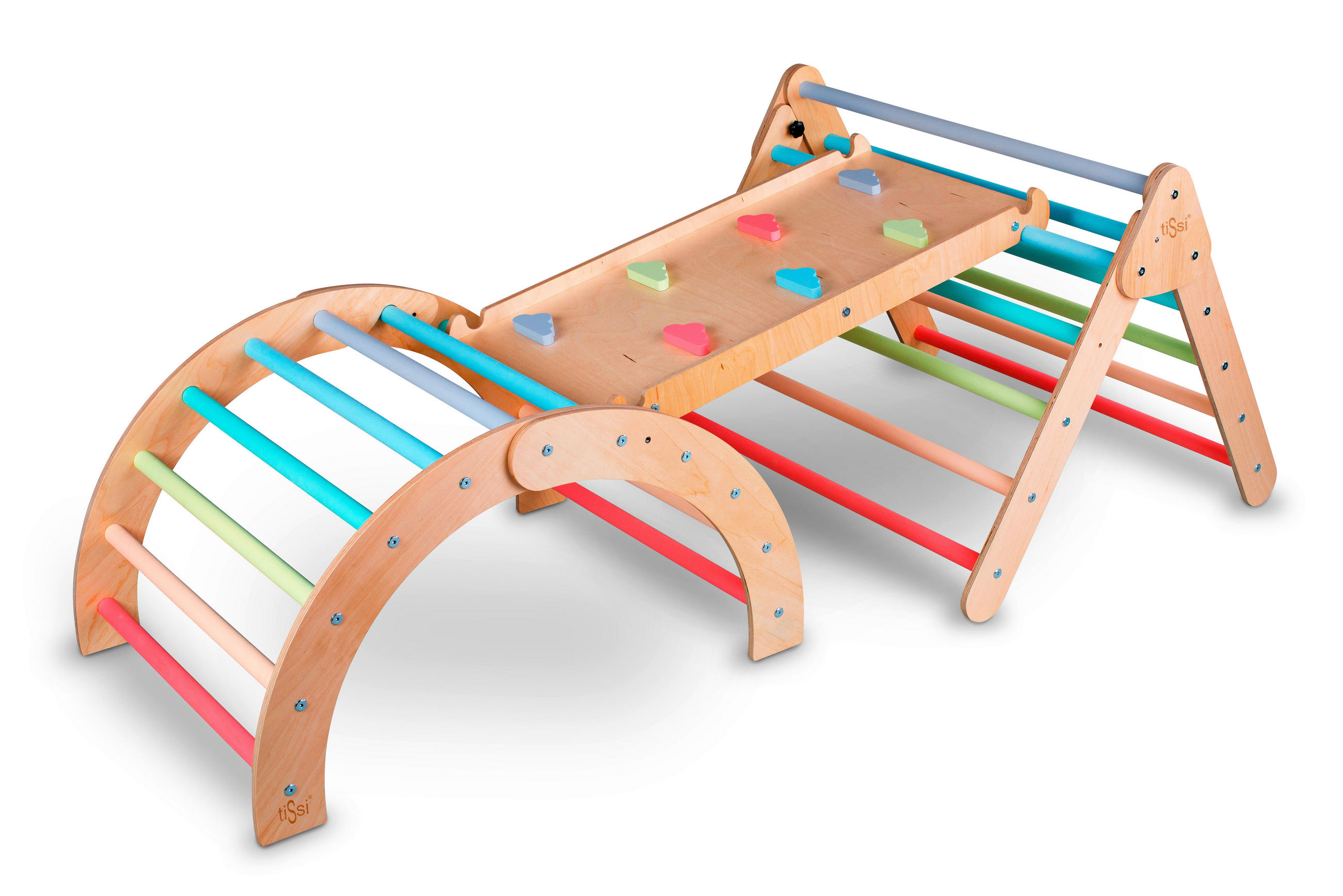 KLETTERGERÜST - Multicolor, Basics, Holz - tiSsi