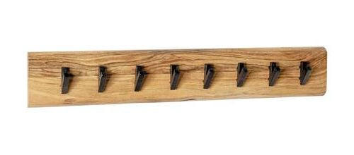WANDGARDEROBE  in Akazie massiv Schwarz, Akaziefarben  - Schwarz/Akaziefarben, KONVENTIONELL, Holz/Metall (90/15/9cm)