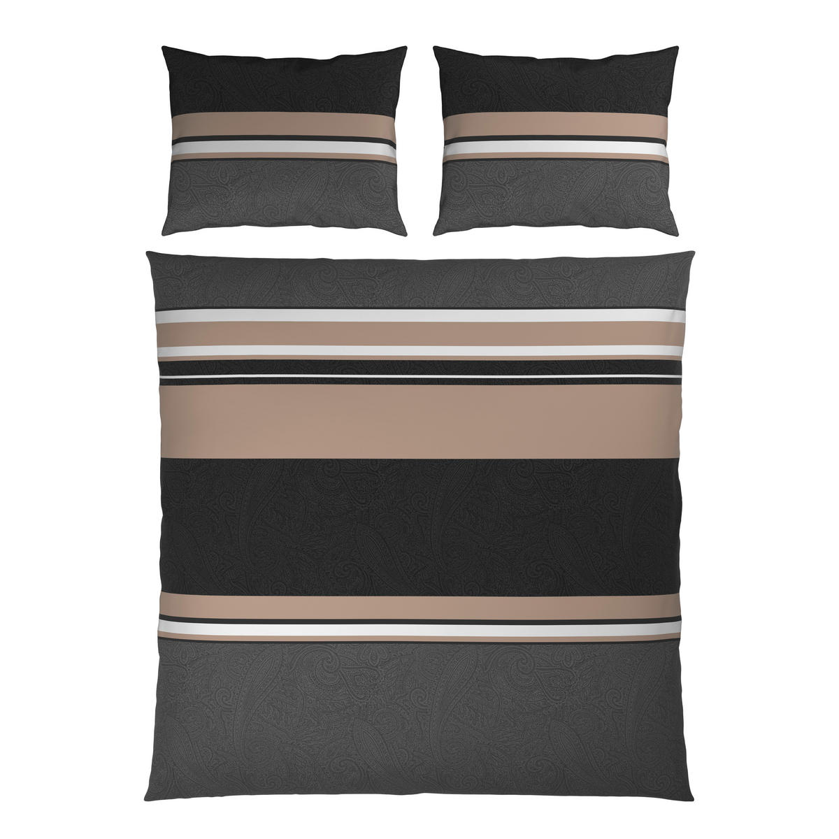 Lenjerie De Pat 200/220 cm  - gri, Konventionell, textil (200/220cm) - Novel