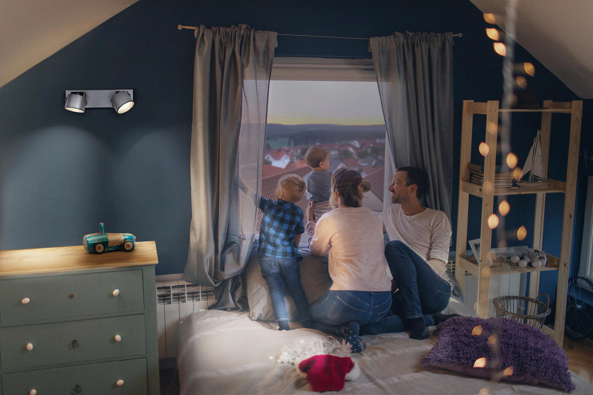 LED-STRAHLER 30/8,3/15 cm   - Silberfarben, Design, Kunststoff/Metall (30/8,3/15cm) - Osram