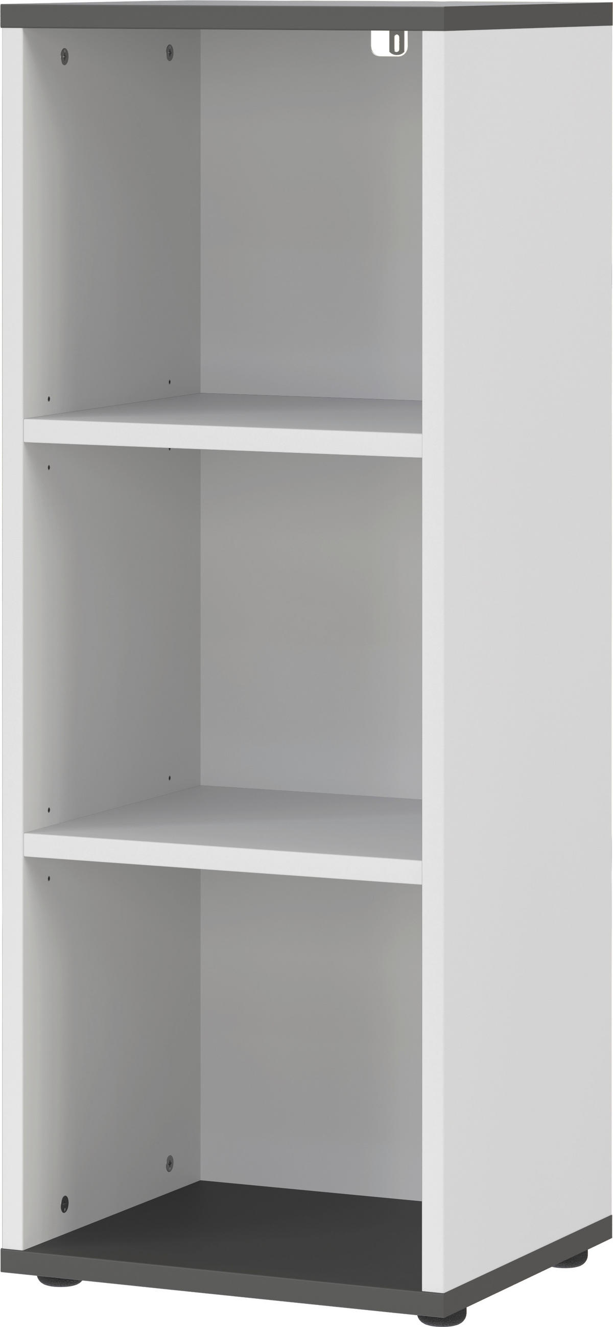 REGAL ZA DOKUMENTE  boje grafita, boje hrasta  - boje grafita/boje hrasta, Moderno, drvni materijal/plastika (45/120/40cm)