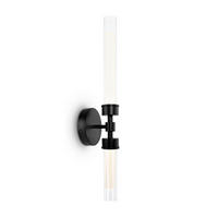 WANDLEUCHTE - Transparent/Schwarz, Trend, Glas/Metall (56,6/12/10,8cm) - MAYTONI