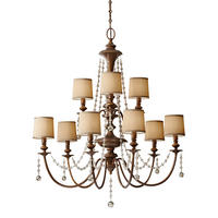 KRONLEUCHTER 93/119 cm    - Goldfarben, Konventionell, Metall (93/119cm) - Elstead Lighting