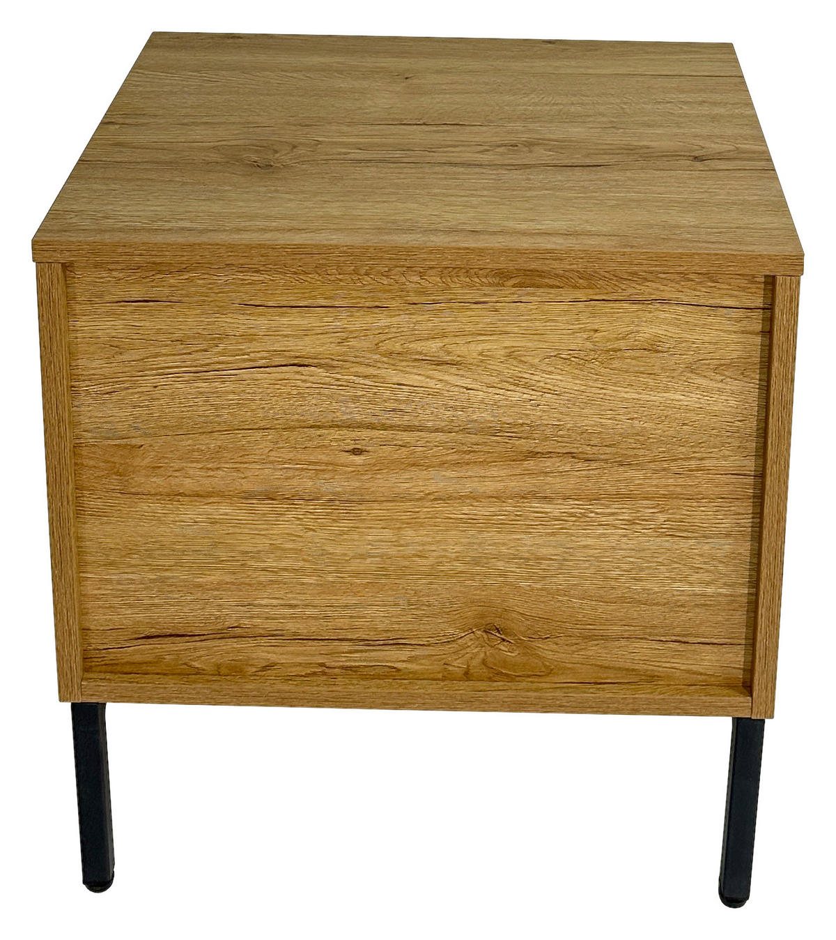 NACHTKÄSTCHEN in Eichefarben  - Eichefarben/Schwarz, Design, Holz/Holzwerkstoff (50/51/40cm) - Xora