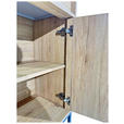 KOMMODE WABI  in 80/101/40 cm  - Eichefarben/Schwarz, Design, Holz/Holzwerkstoff (80/101/40cm) - Xora