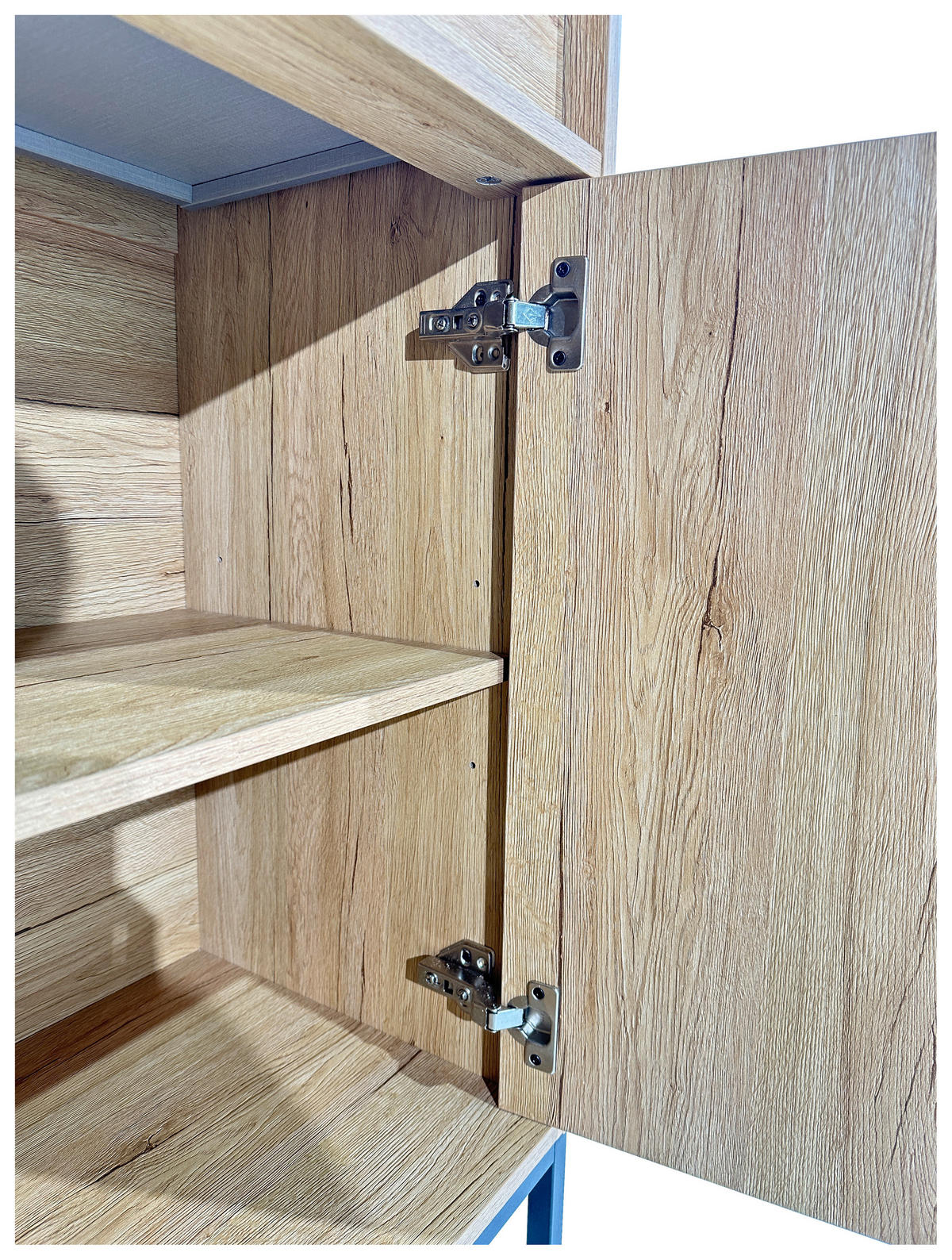 KOMMODE WABI  in 80/101/40 cm  - Eichefarben/Schwarz, Design, Holz/Holzwerkstoff (80/101/40cm) - Xora