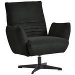 SESSEL in Teddystoff Anthrazit  - Anthrazit/Schwarz, Design, Textil/Metall (60/94/86cm) - Dieter Knoll