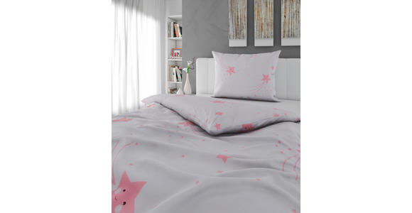BABYBETTWÄSCHE 100/135 cm  - Rosa/Weiß, Basics, Textil (100/135cm) - My Baby Lou