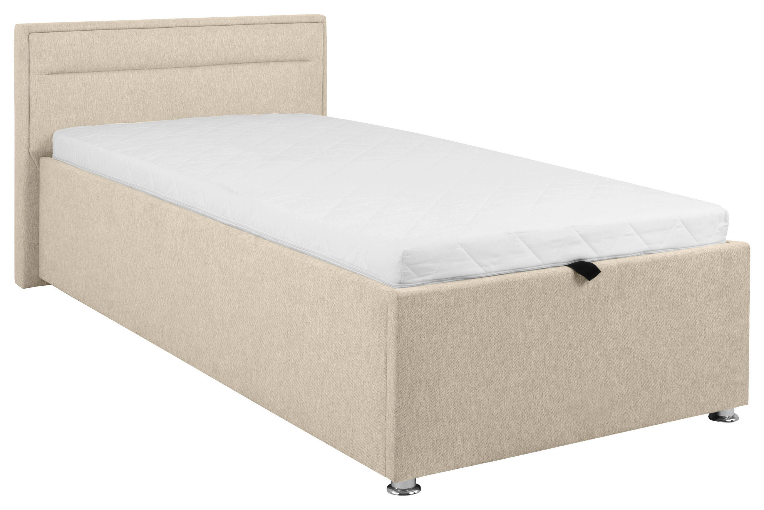 POLSTERBETT Lattenrost, Bettkasten Beige 90/200 cm  - Beige, MODERN, Holz/Kunststoff (90/200cm) - MID.YOU