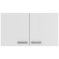 KÜCHENOBERSCHRANK 100/57,6/34,6 cm  in Weiß  - Alufarben/Weiß, Basics, Holzwerkstoff/Metall (100/57,6/34,6cm) - Optifit