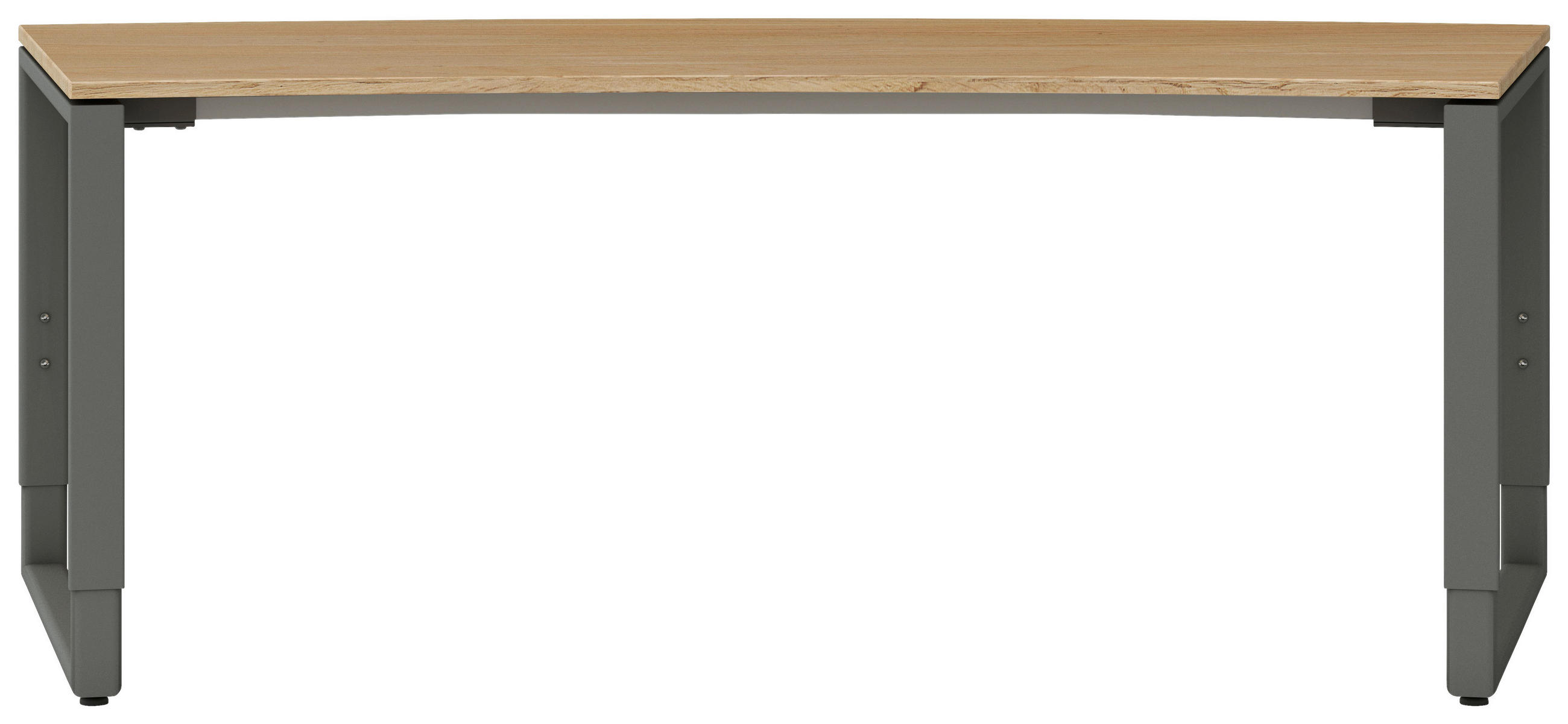 SCHREIBTISCH 200/80-88,5/68-82 cm  in Anthrazit, Grau, Eichefarben  - Eichefarben/Anthrazit, Design, Holz/Metall (200/80-88,5/68-82cm) - Moderano