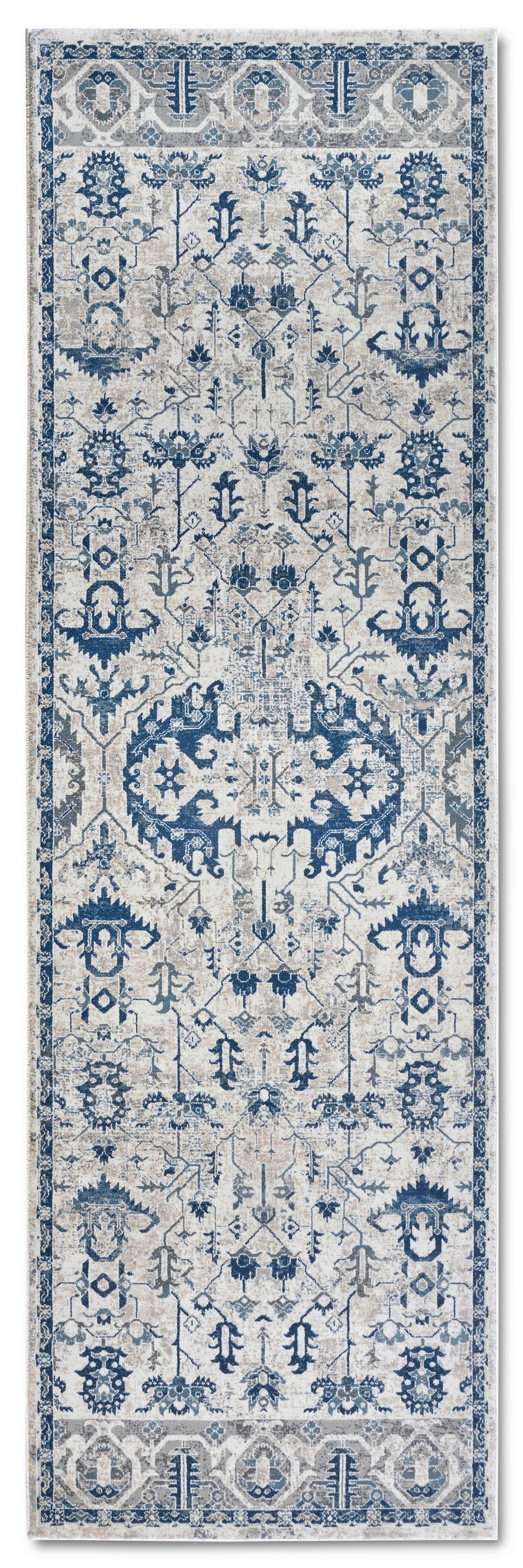 LÄUFER 80/240 cm Kollektion 1869 Blau, Creme  - Blau/Creme, Design, Kunststoff (80/240cm) - Villeroy & Boch