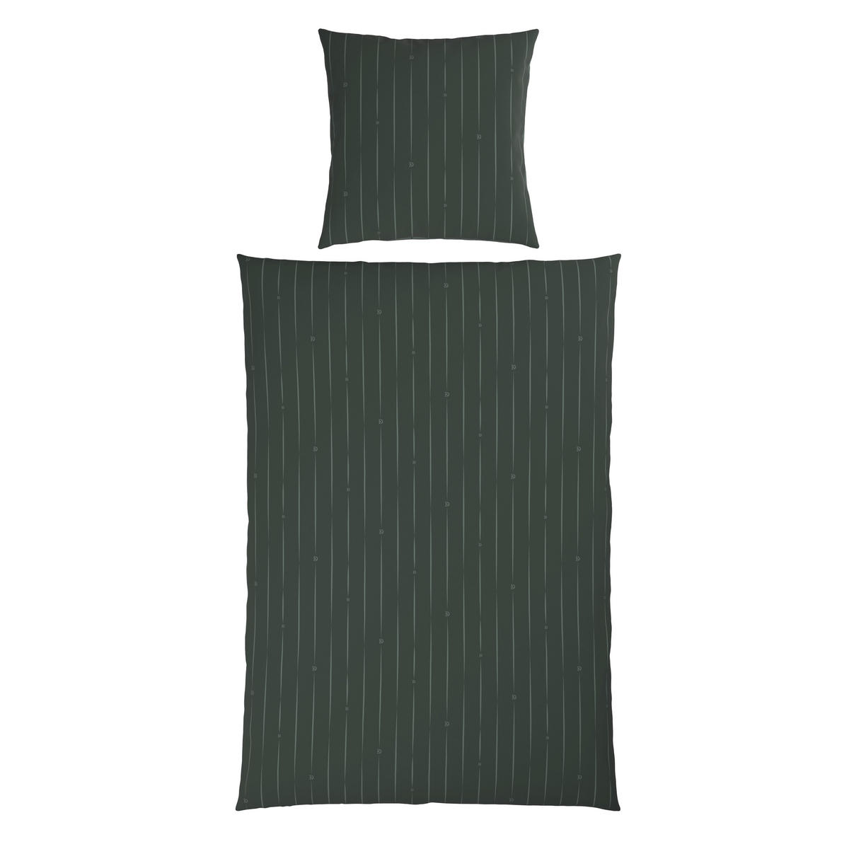 WENDEBETTWÄSCHE STRIPES DK Flanell 135/200 cm  - Grün, Design, Textil (135/200cm) - Dieter Knoll
