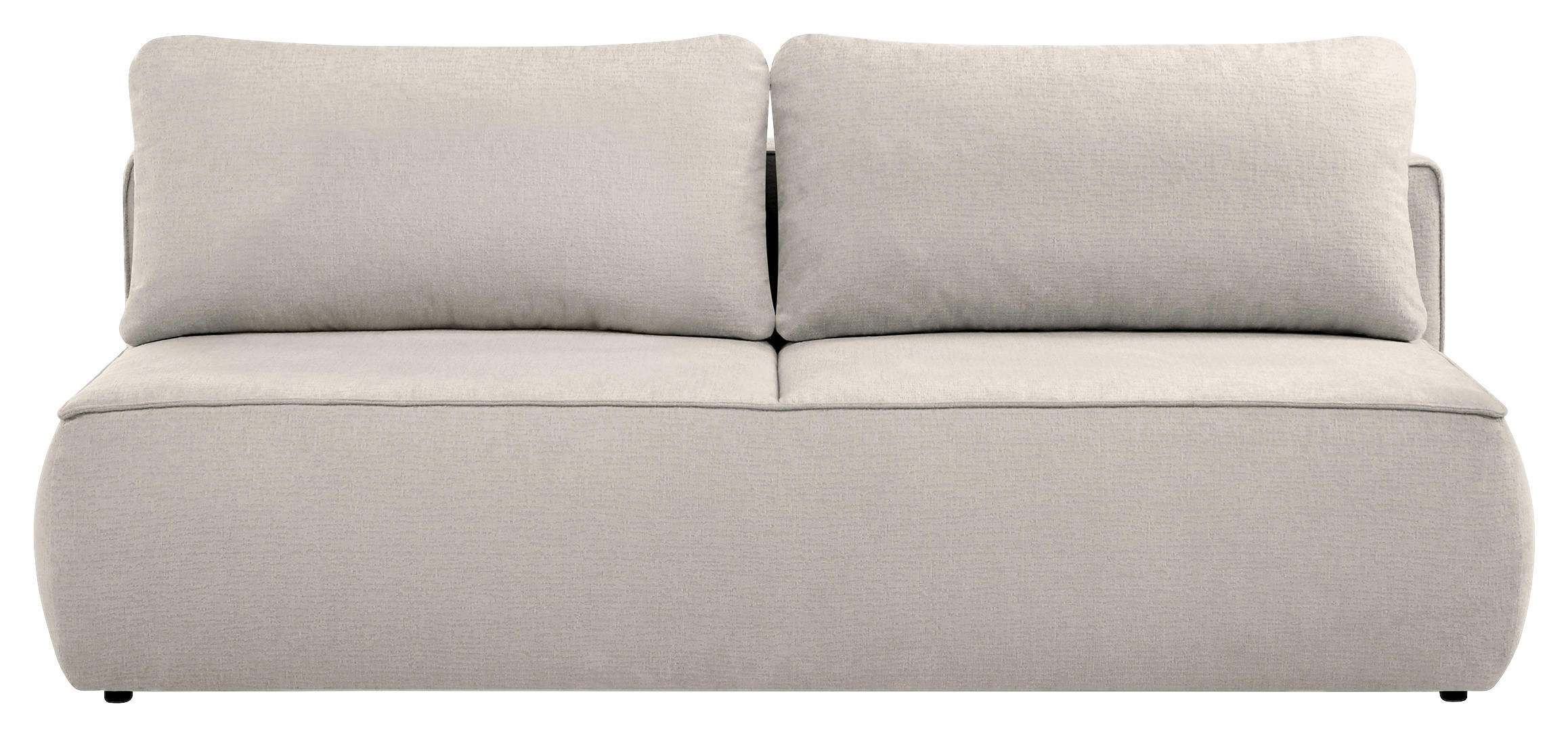 SCHLAFSOFA Jacquard Beige  inkl. Rückenkissen, Bettkasten, Schlaffunktion, Rücken echt, Liegefläche im Originalstoff  - Beige/Schwarz, KONVENTIONELL, Kunststoff/Textil (210/92/100cm) - Milino