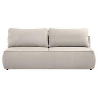 SCHLAFSOFA Jacquard Beige  inkl. Rückenkissen, Bettkasten, Schlaffunktion, Rücken echt, Liegefläche im Originalstoff  - Beige/Schwarz, KONVENTIONELL, Kunststoff/Textil (210/92/100cm) - Milino