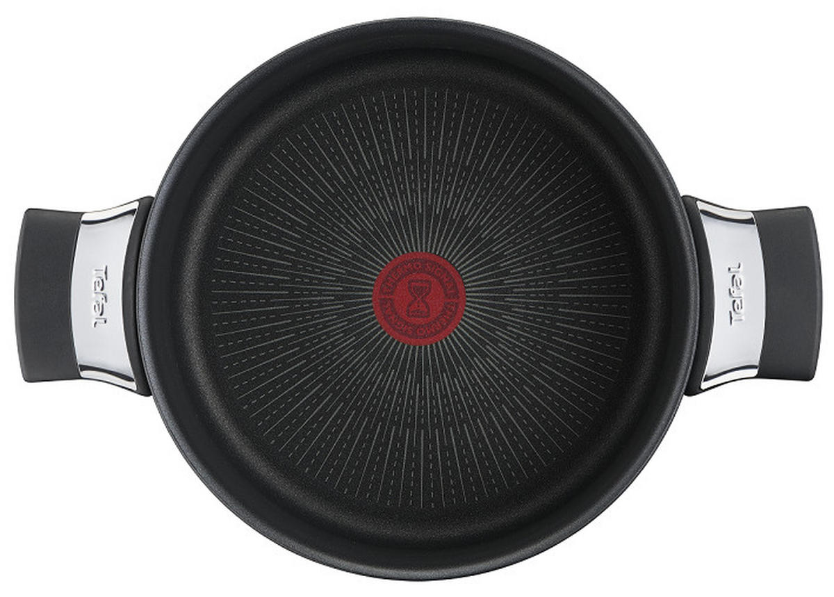 STEKGRYTA 24 cm  - svart/transparent, Design, metall/glas (24cm) - Tefal