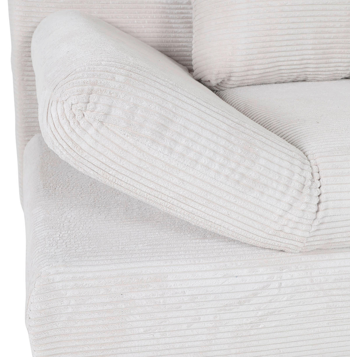SCHLAFSOFA  mit Liegefunktion, Rücken echt Cord Olivgrün  - Naturfarben/Olivgrün, KONVENTIONELL, Holz/Textil (200/75/92cm) - home24