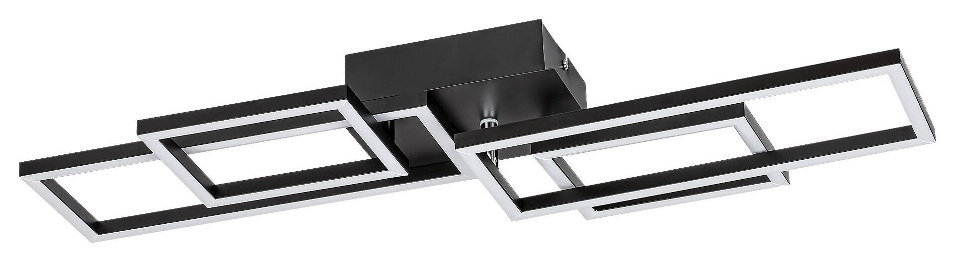 LED PLAFONJERA - crna, Trendi, metal (66/25,5/9,5cm)