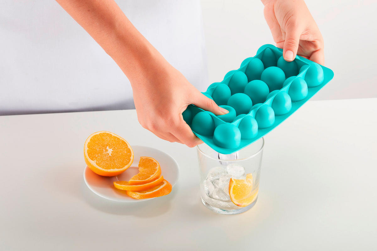 POSODA ZA KOCKE LEDU - turkizna, Basics, umetna masa (11,8/3,2/23cm) - LEKUE
