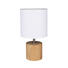 STOLNÍ LAMPA - bílá/hnědá, Basics, kov/dřevo (15/30/15cm) - Marama STOLNÍ LAMPA - bílá/hnědá, Basics, kov/dřevo (15/30/15cm) - Marama