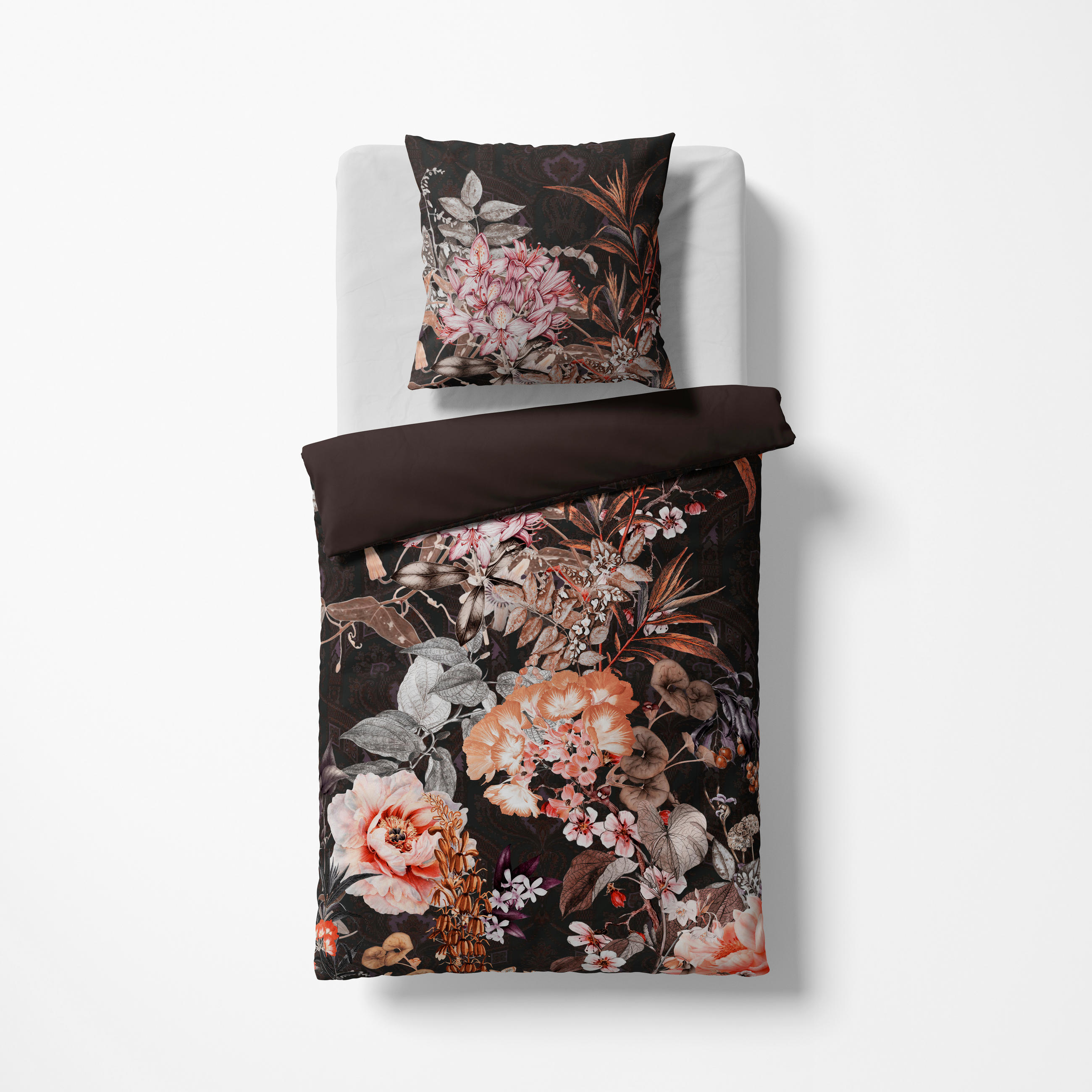 BETTWÄSCHE Black Premium Jersey Interlock-Jersey 155/200 cm  - Multicolor, Design, Textil (155/200cm) - Fleuresse