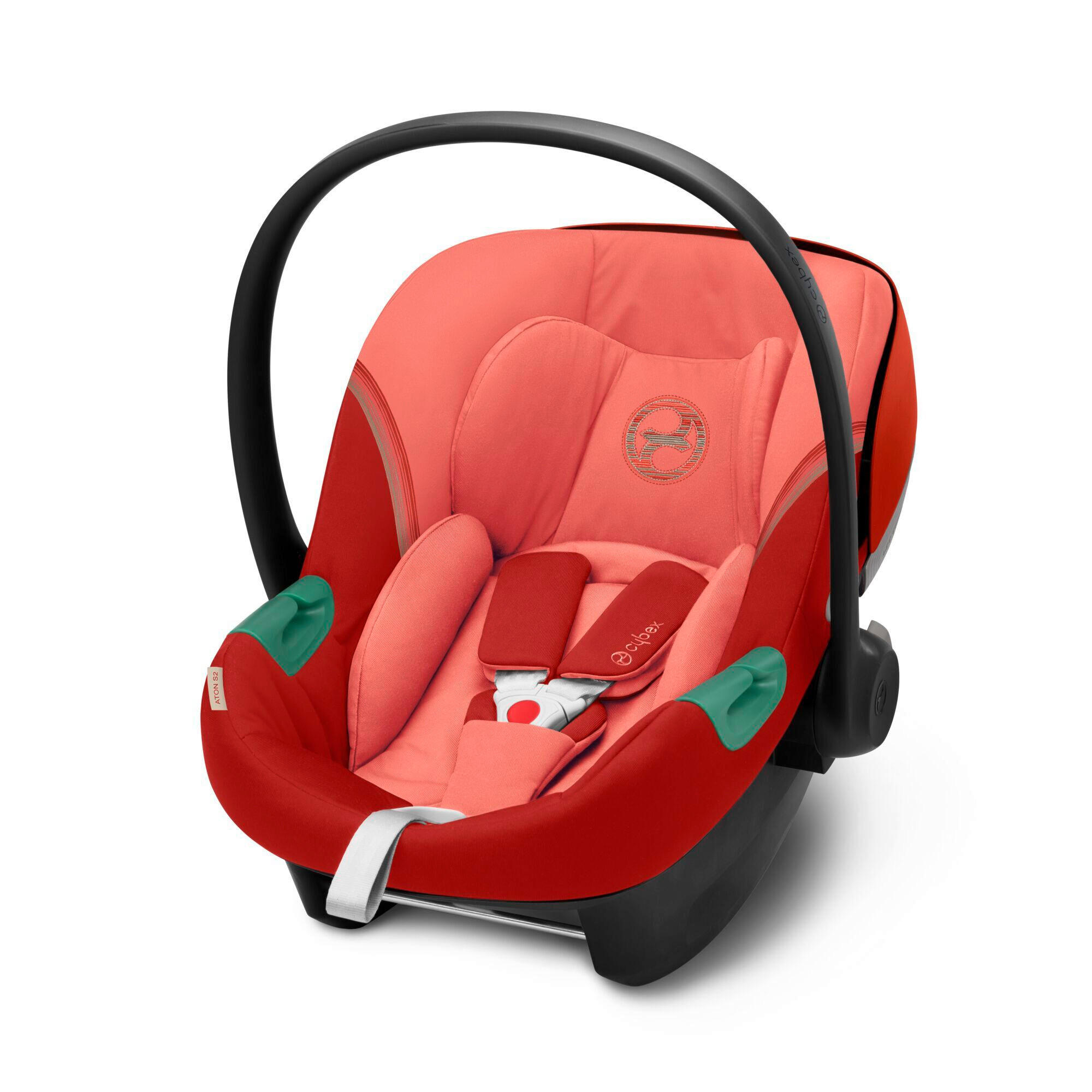 BABYSCHALE Aton S2 i-Size  - Koralle/Rot, Basics, Kunststoff/Textil (45,8/38/72cm) - Cybex