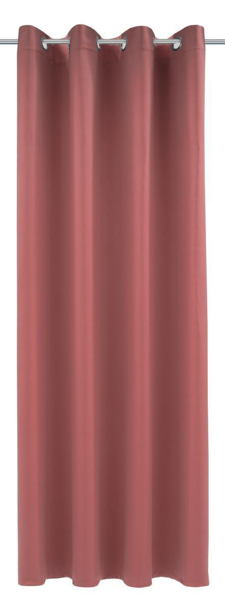 ZAVESA SA KARIKAMA svetlocrvena - svetlocrvena, Konvencionalno, tekstil (140/245cm) - Esposa